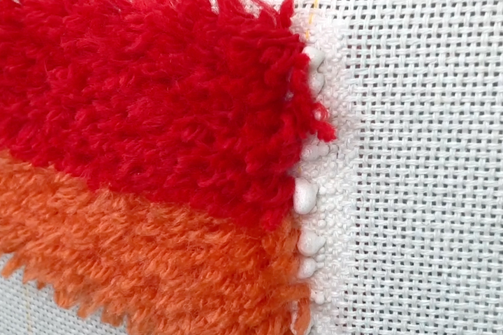 タフティングでラグ作り：ラテックス・接着剤を塗る | Tufting.jp