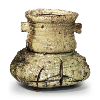 伊賀耳付水指 銘破袋 | 鶴田 純久の章 お話