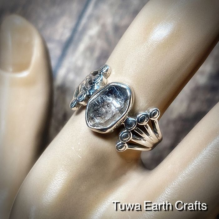 ドリームクリスタル 】1点もの 高品質ハーキマーダイヤモンド 指輪