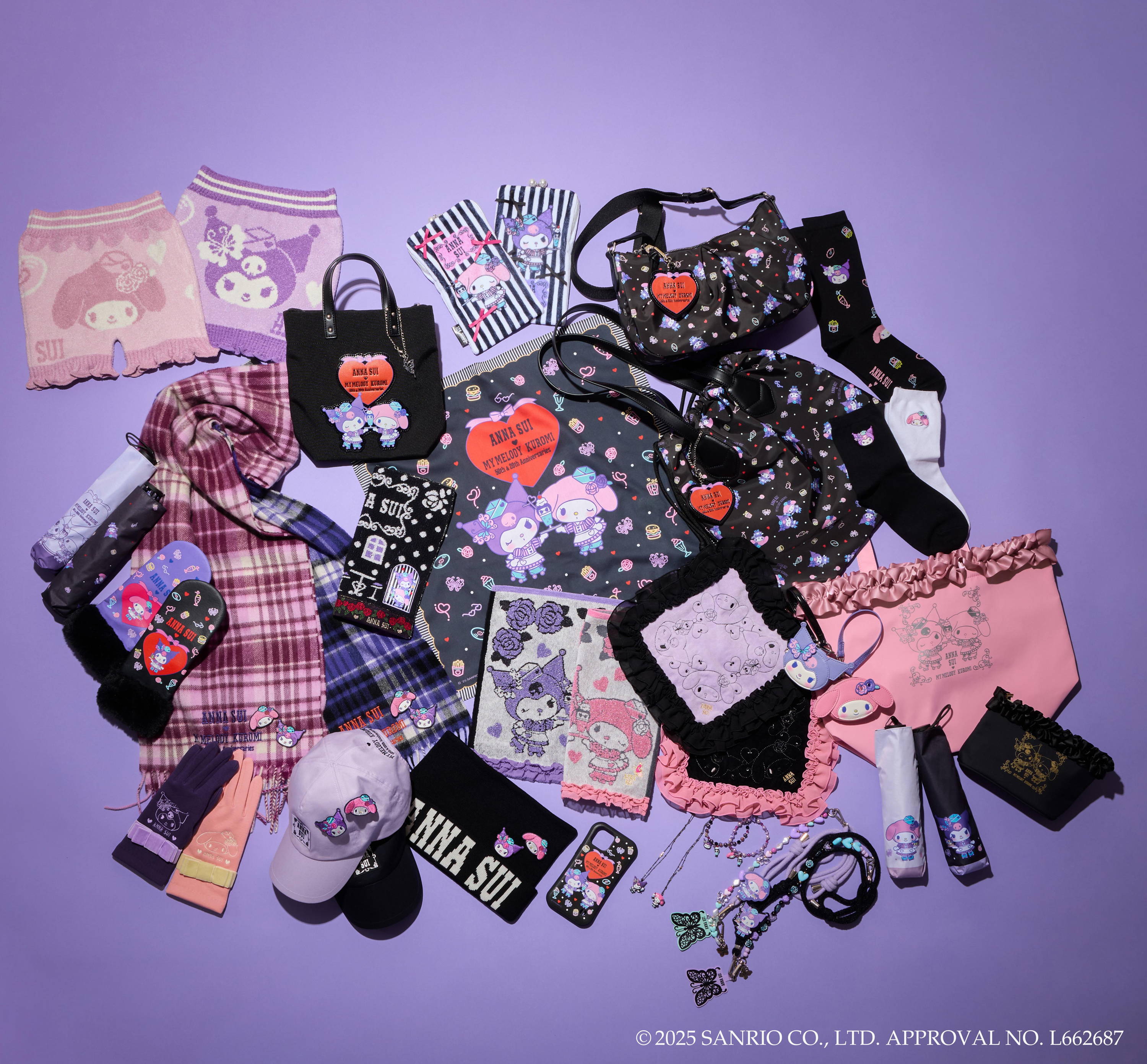 ANNA SUI × MY MELODY & KUROMI