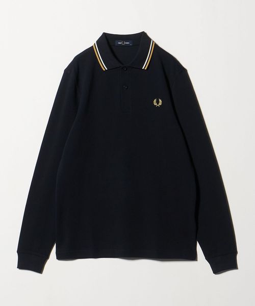 FRED PERRY＞ツインティップ ロングスリーブ ポロシャツ