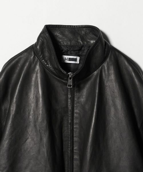 H＞シープレザー トラックジャケット