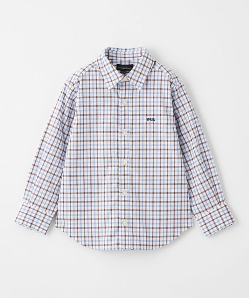 チェックシャツ ロングスリーブ / キッズ 110cm―130cm