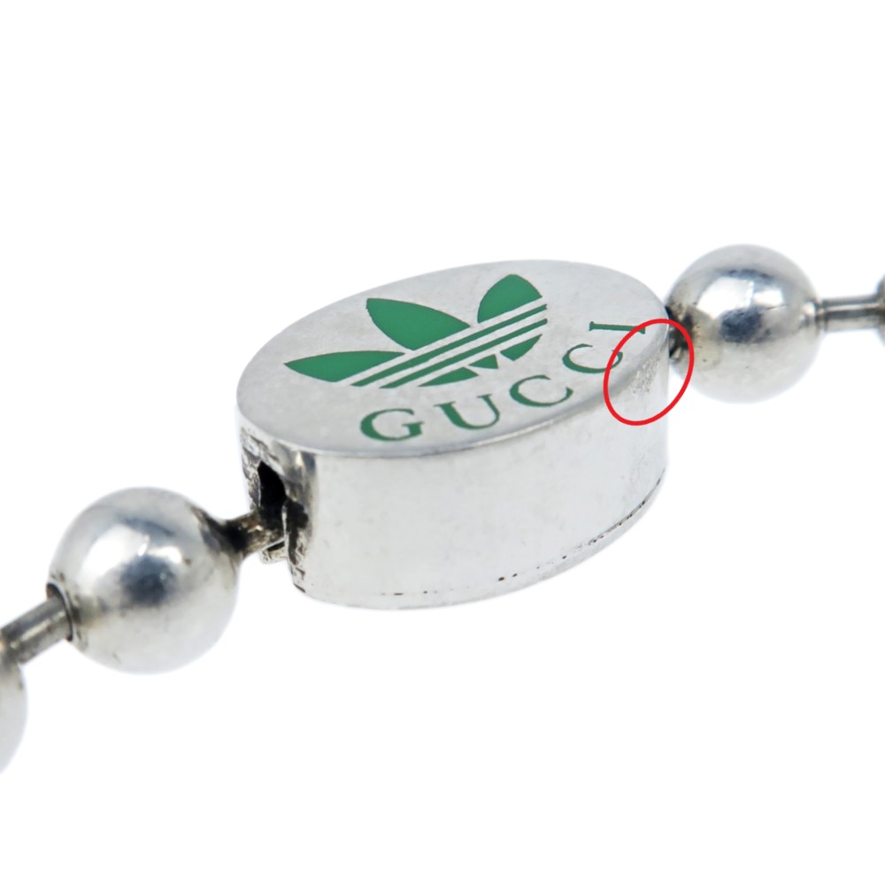 名東】【GUCCI】グッチ アディダス コラボ ブレスレット トレフォイル