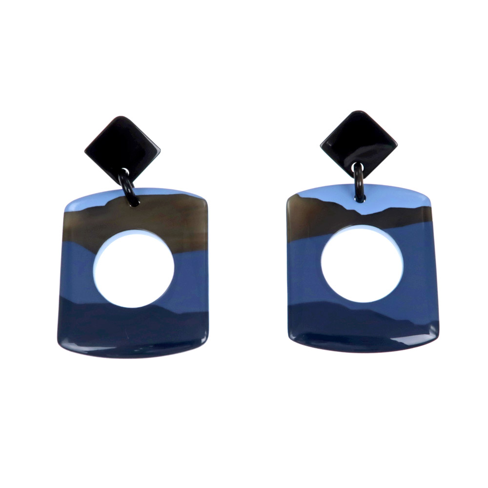 名東】【HERMES】エルメス ピアス DALVA SFUMATO バッファローホーン