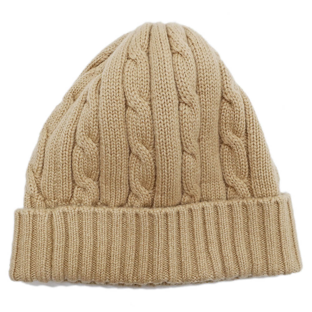 新品未使用】CELINE セリーヌ ニット帽 ベージュ