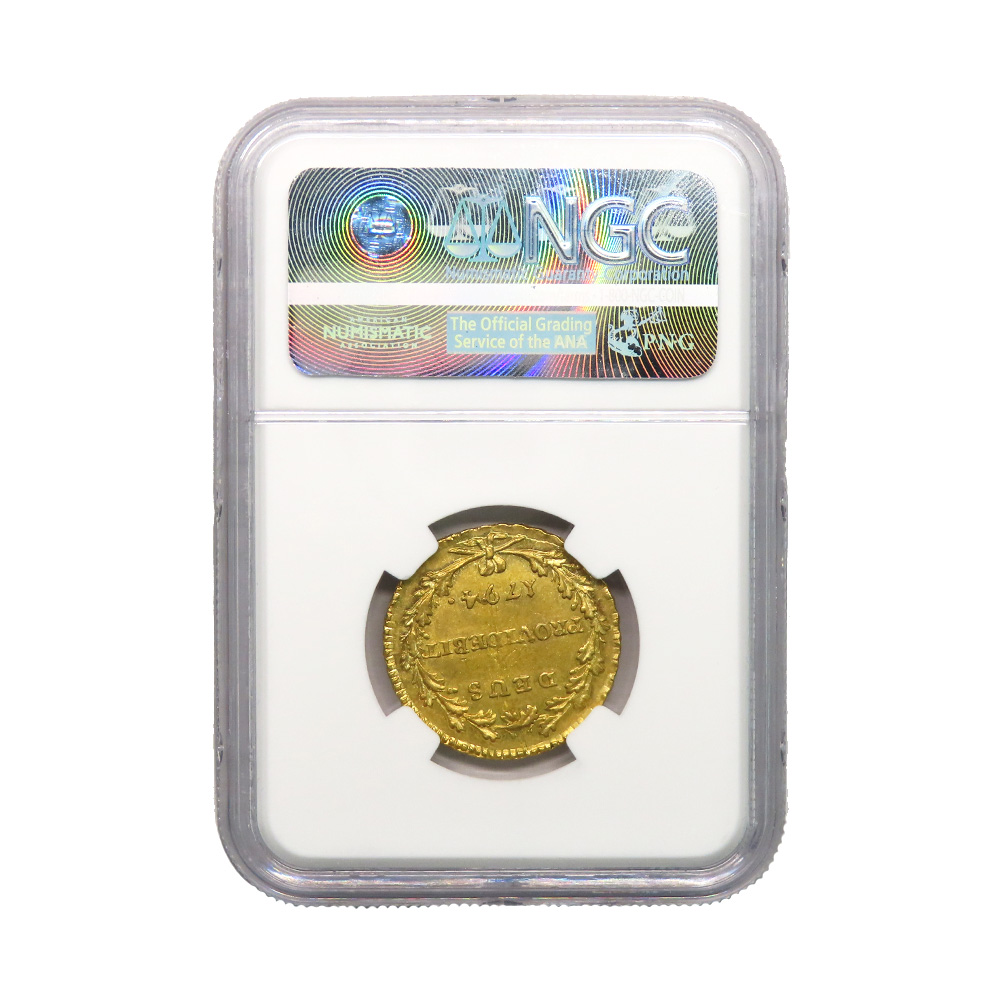 名古屋】【OTHER】スイス ベルン ダブロン金貨 1794年 スラブ入り NGC