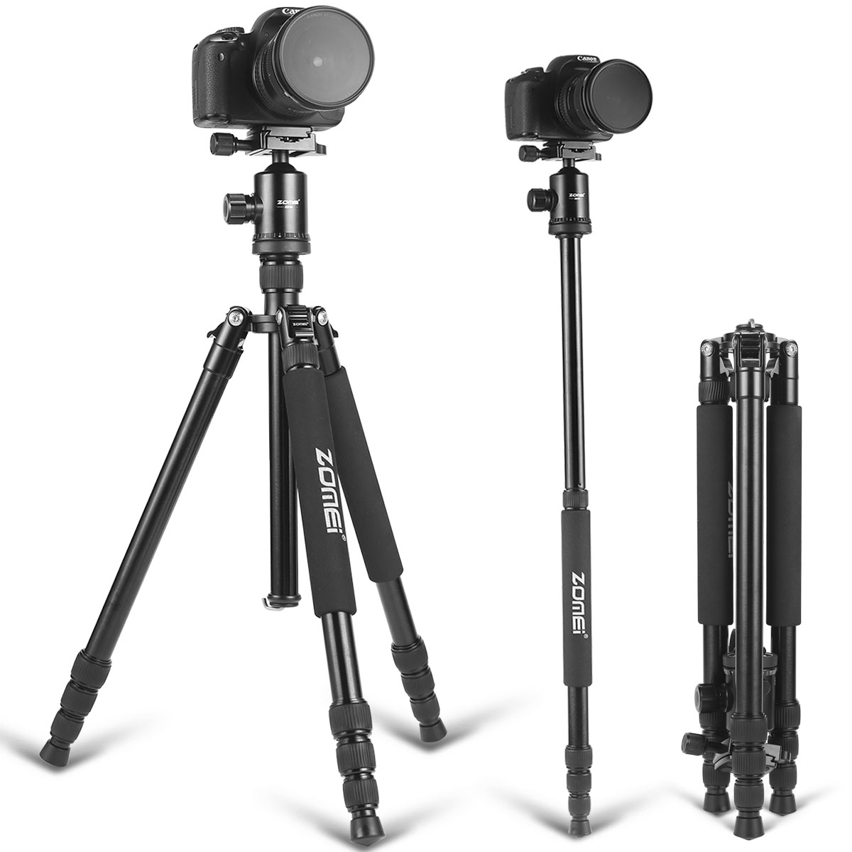 ZOMEi Z818 Heavy Duty Tripod Monopod for DSLR Cameras