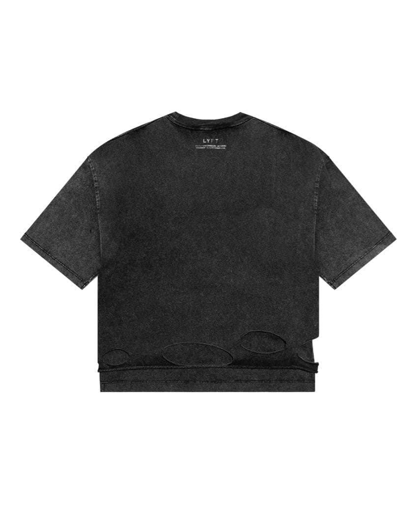LÝFT × POWER HOUSE GYM T-SHIRT - BLACK