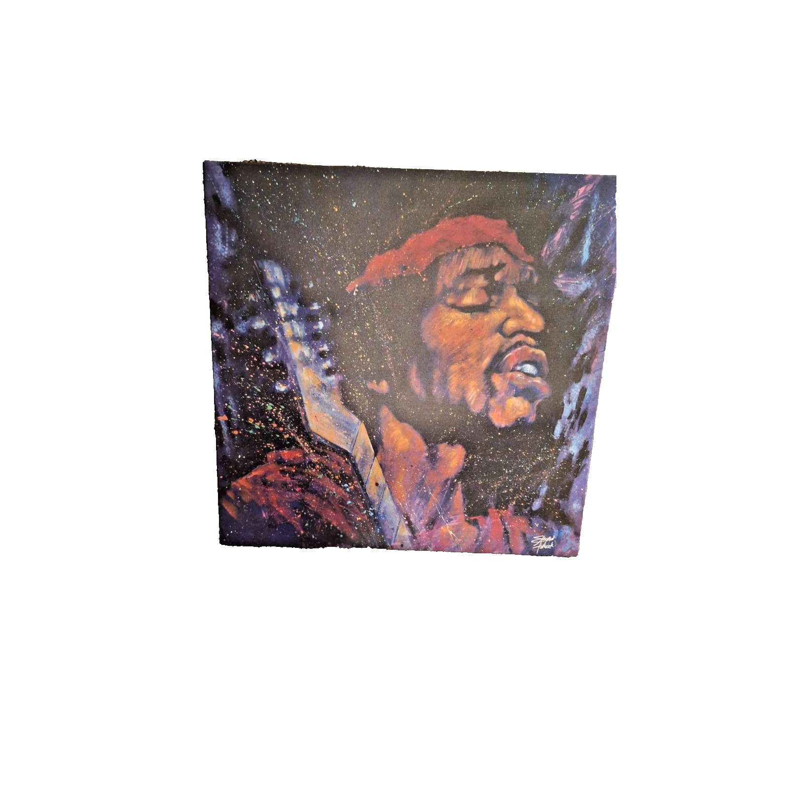 Jimi Hendrix Stephen Fishwick タイダイ染め加工 T Jimi Hendrix