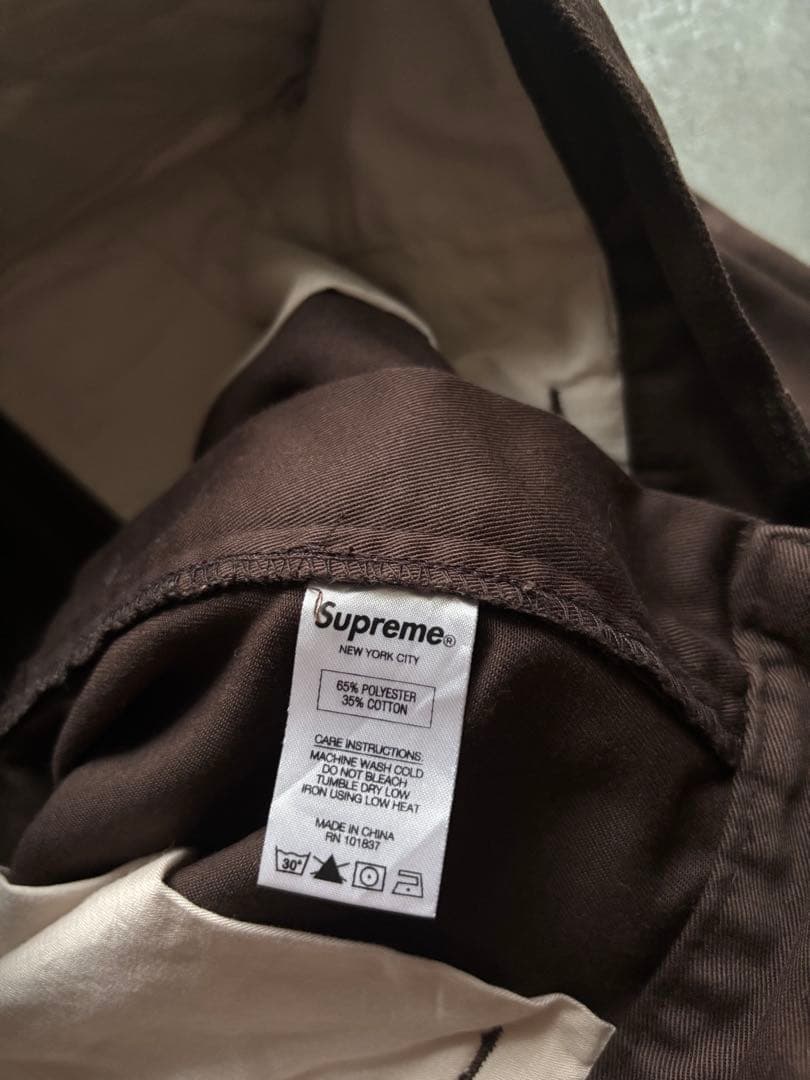 Supreme Chino Pants Work Pants Brown Size 32 Good Condition