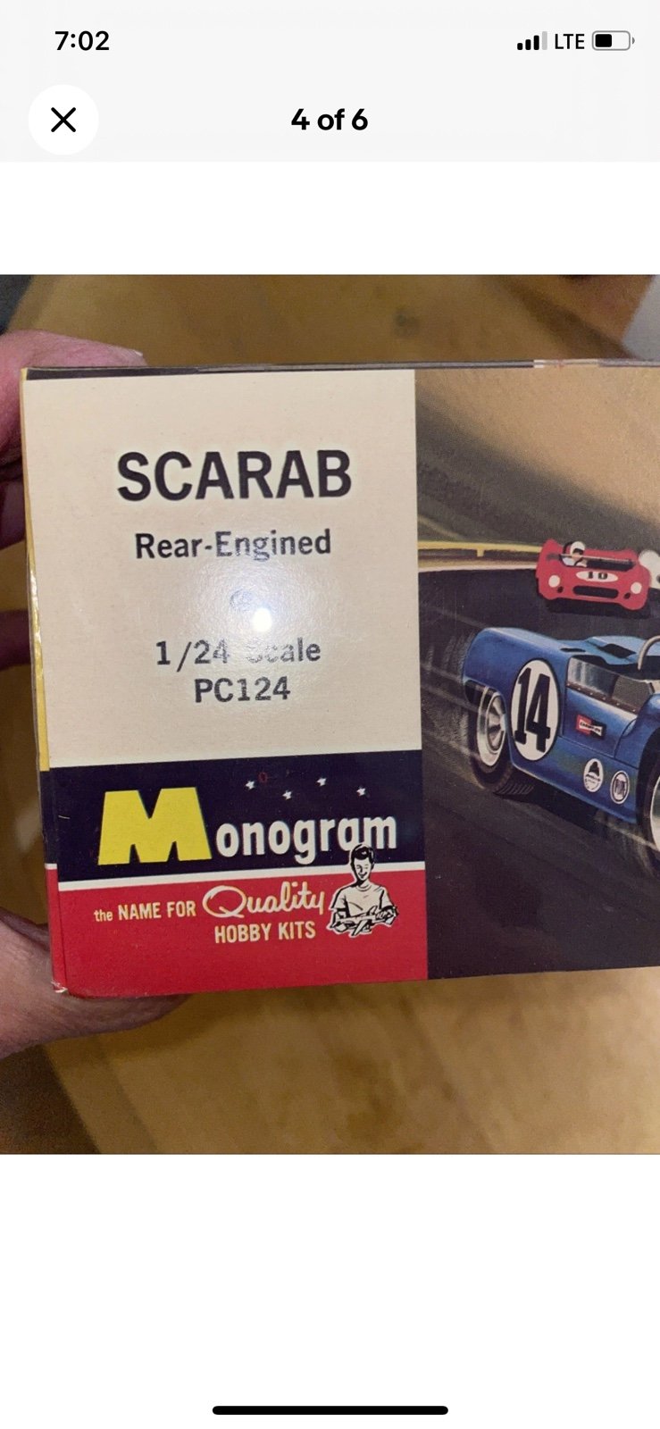 Monogram 1/24 SCARAB スロットカー ボディーキット Monogram Scarab