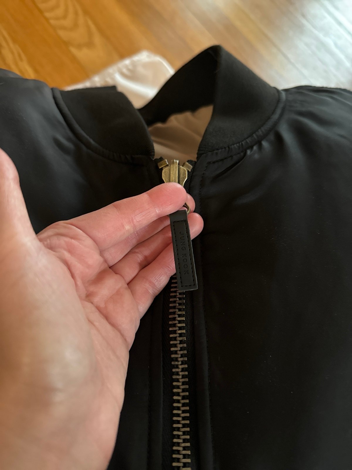 BTS Jungkook Golden Oversized Bomber Jacket Size XL