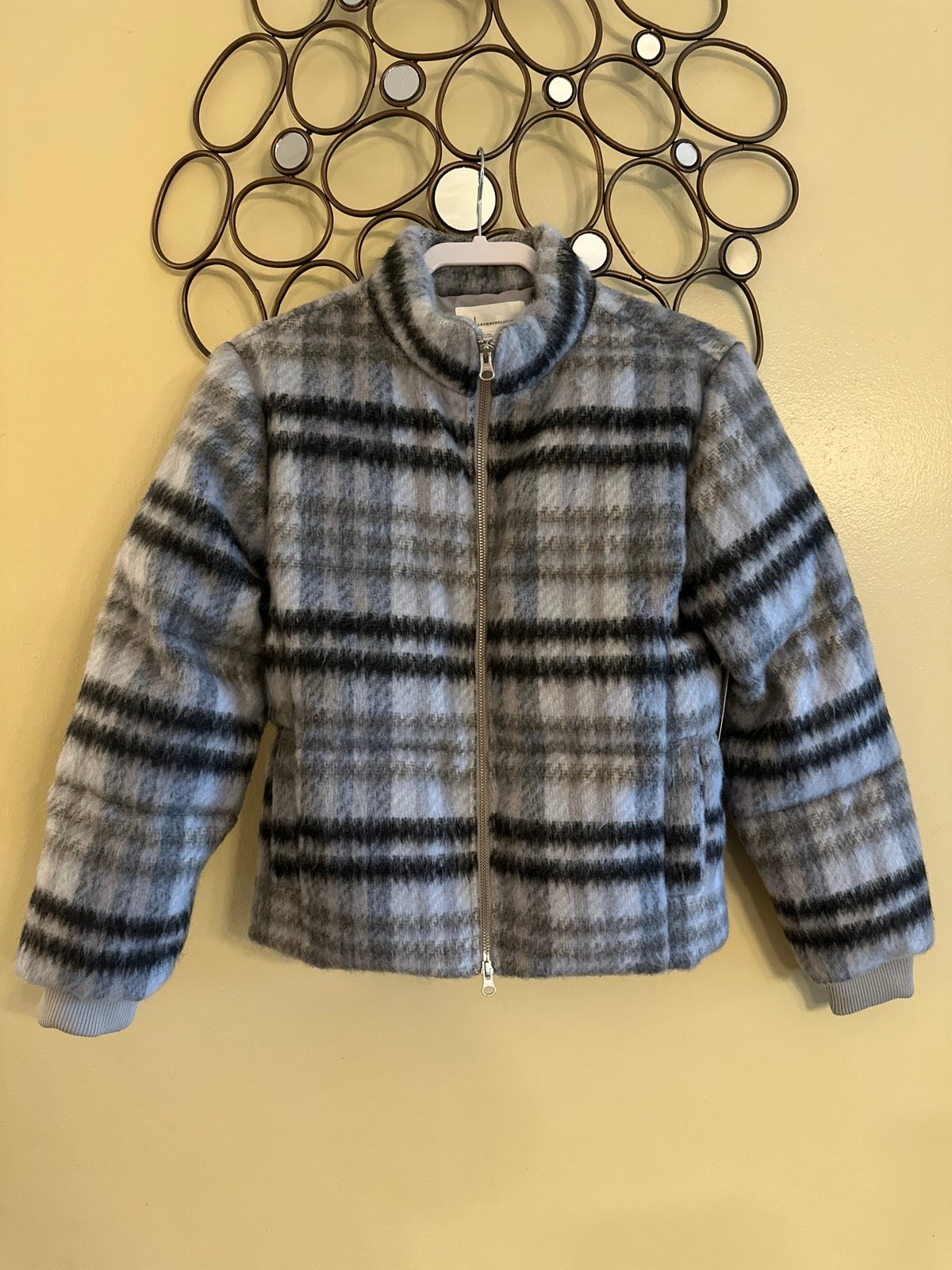 Herlipto Proust Wool-Blend Melton Coat S