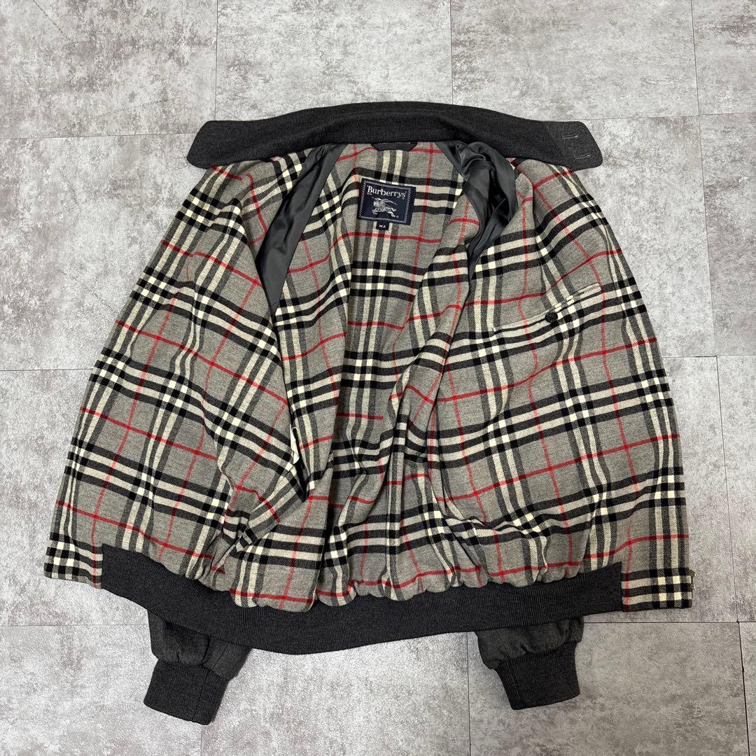 80s Burberry short wool Harrington jacket