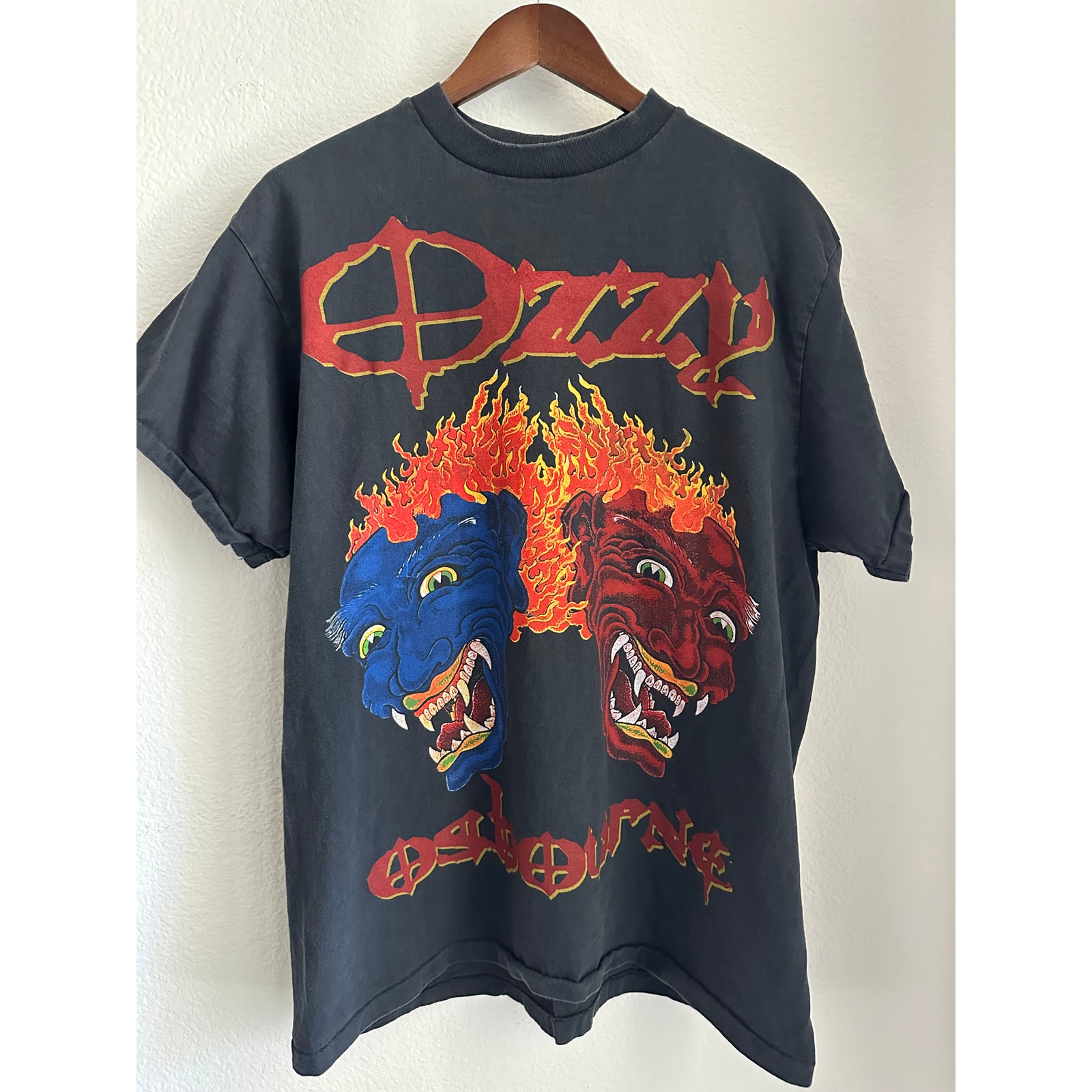 Ozzy Osbourne Dragon Print Vintage Reprint T-shirt All Sport Tag