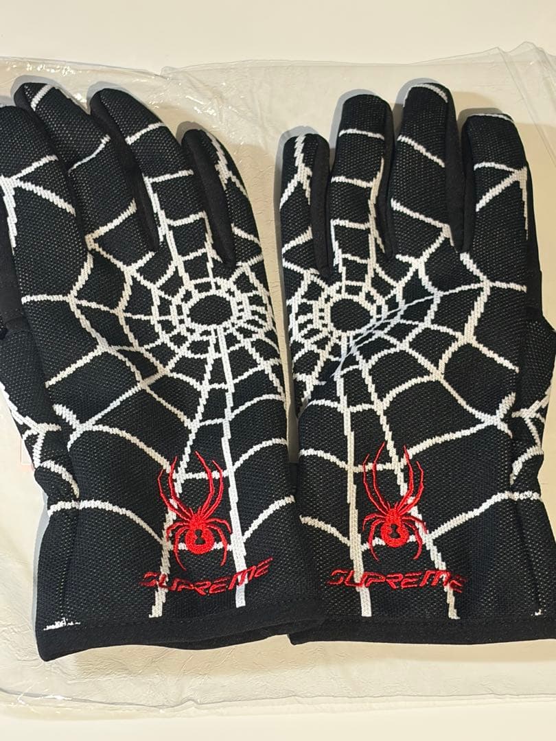 Supreme Spyder Gloves Black, Size L