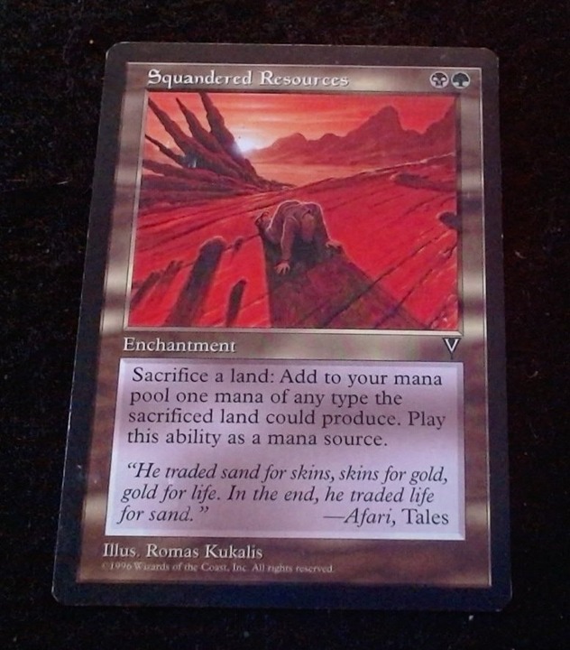 資源の浪費/Squandered Resources VIS日本語 MTG 資源の浪費