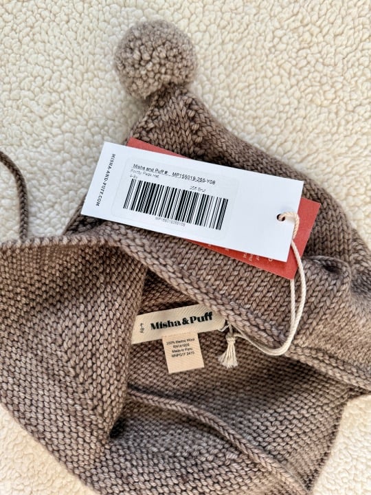 Misha and Puff Brut Pointy Peak Hat 4-8Y