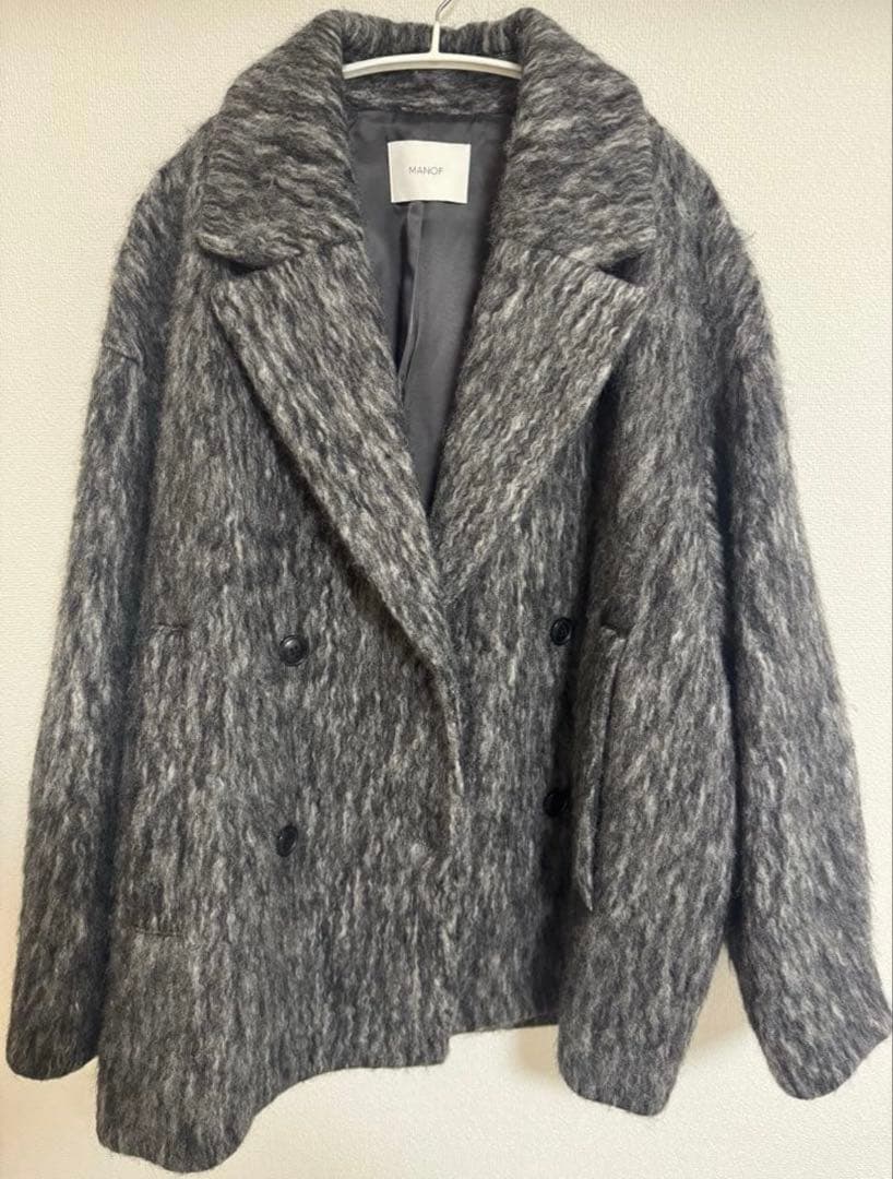 MANOF SHAGGY COCOON COAT