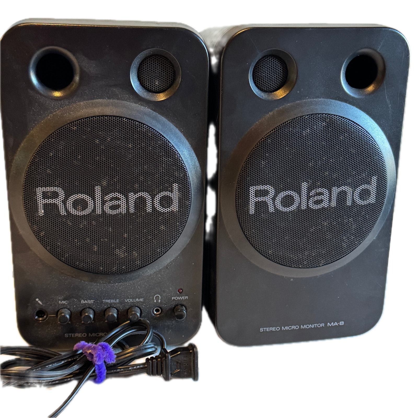 Roland 販売 ローランド MA-8 モニタースピーカー ペアセット アンプ