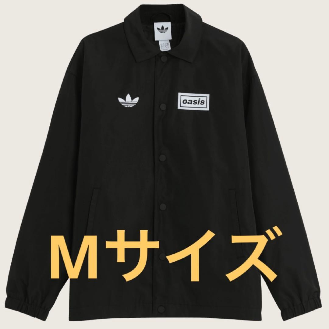 Oasis adidas Coach Jacket, Black, Size M