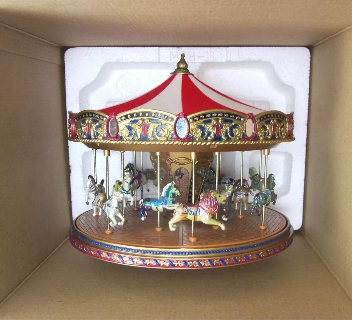 2003 Mr. Christmas Gold Label Collection World's Fair Carousel EXC