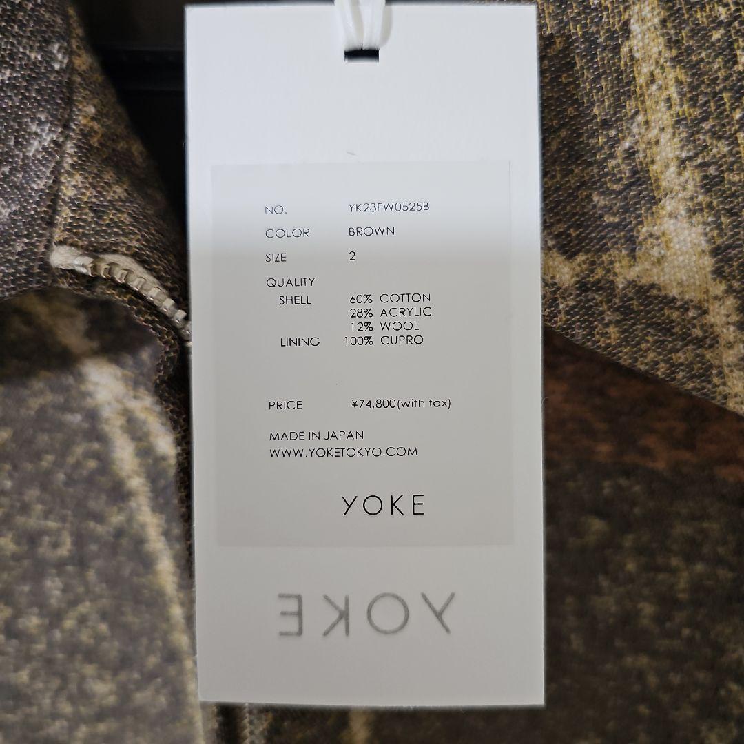 YOKE 23aw JACQUARD ZIP BLOUSON
