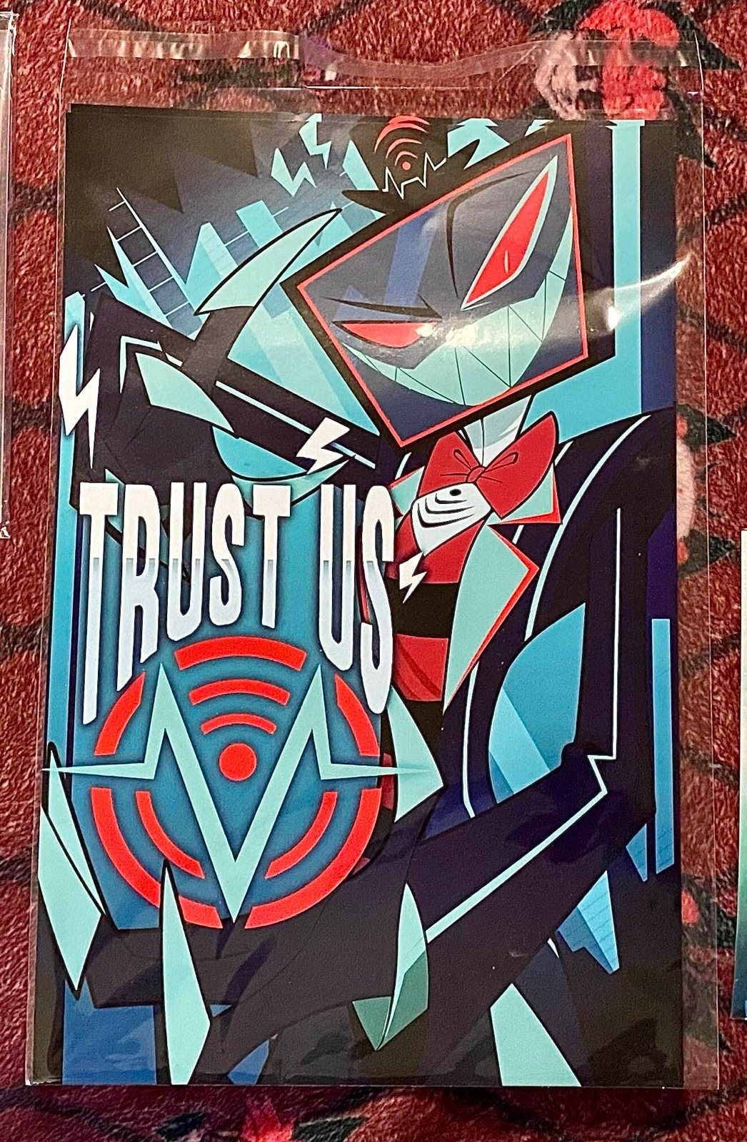 OFFICIAL Hazbin Hotel “Trust Us” VoxTek Vox Poster **LIMITED