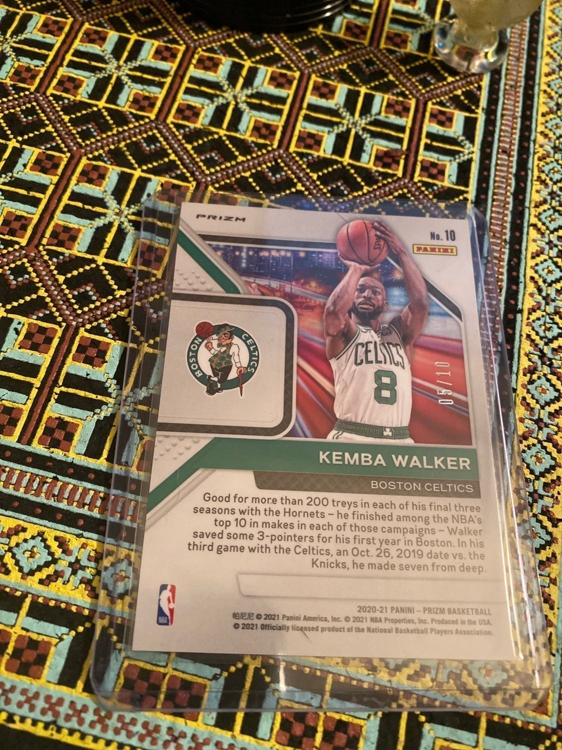 Kemba walker Gold Limited 05/10 Prizm Basketball Potential PSA 10