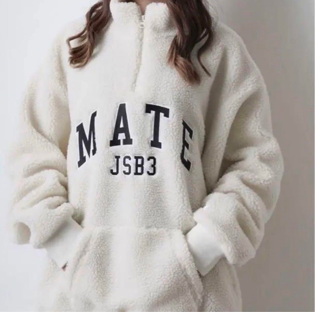 三代目 JSB LAND ボアアノラック White Mサイズ 三代目 JSB LAND ボア