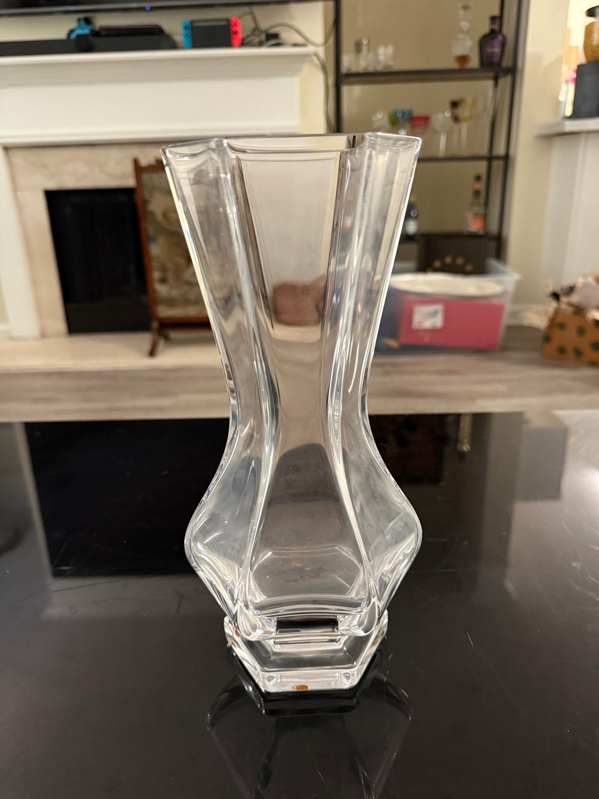 ◇CRISTAL de SERVES FRANCE クリスタル花瓶 フランス製◇ Amazon.co