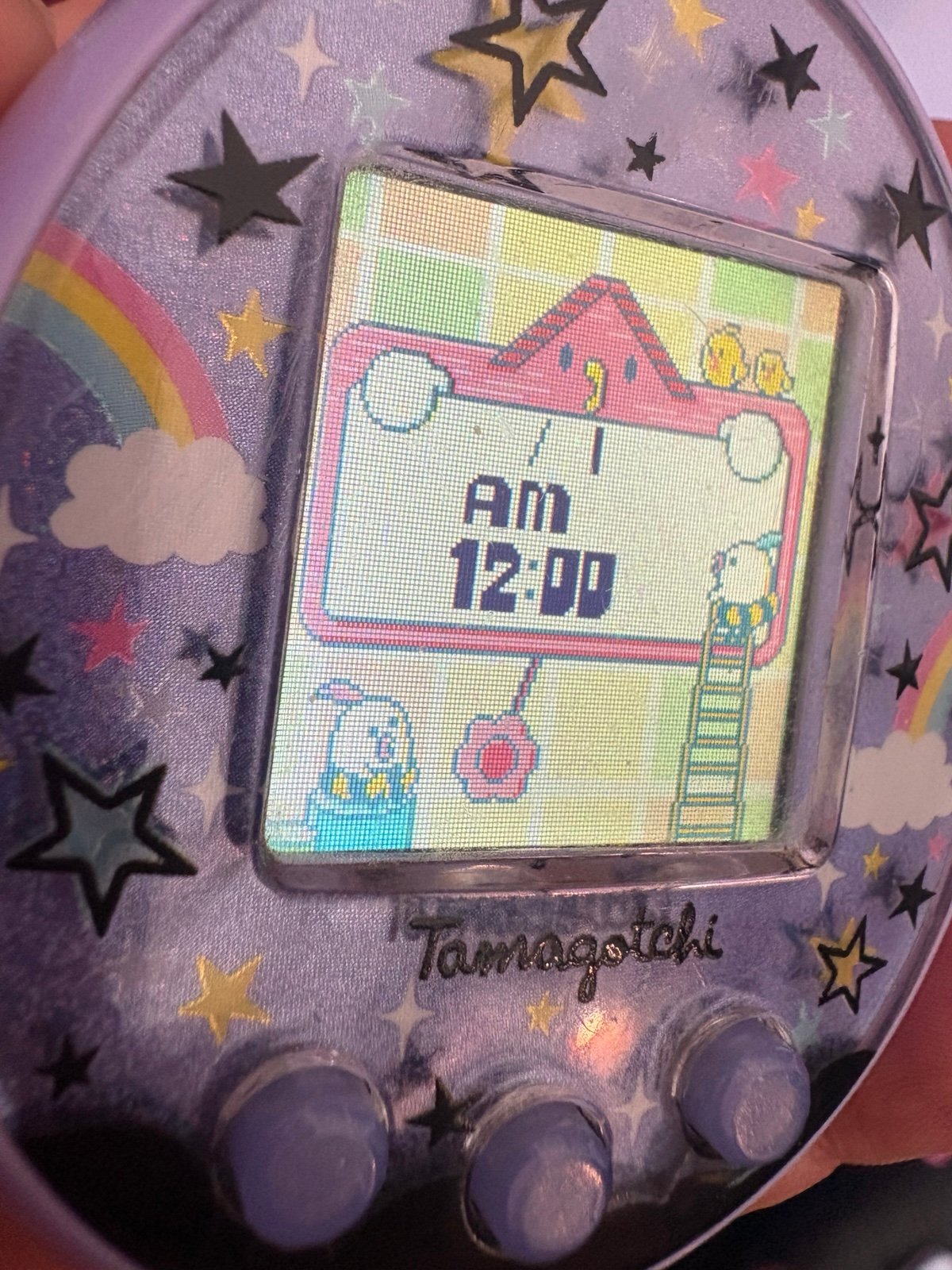 tamagotchi on purple
