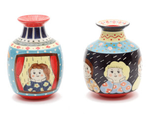 藤田美智さん置物花瓶