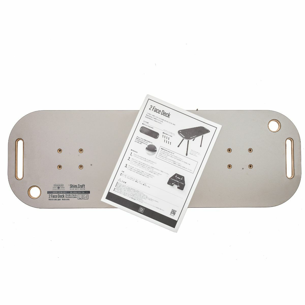 Shim.craft (シムクラフト) × AS2OV 別注 2Face Deck BLACK/GREY 2