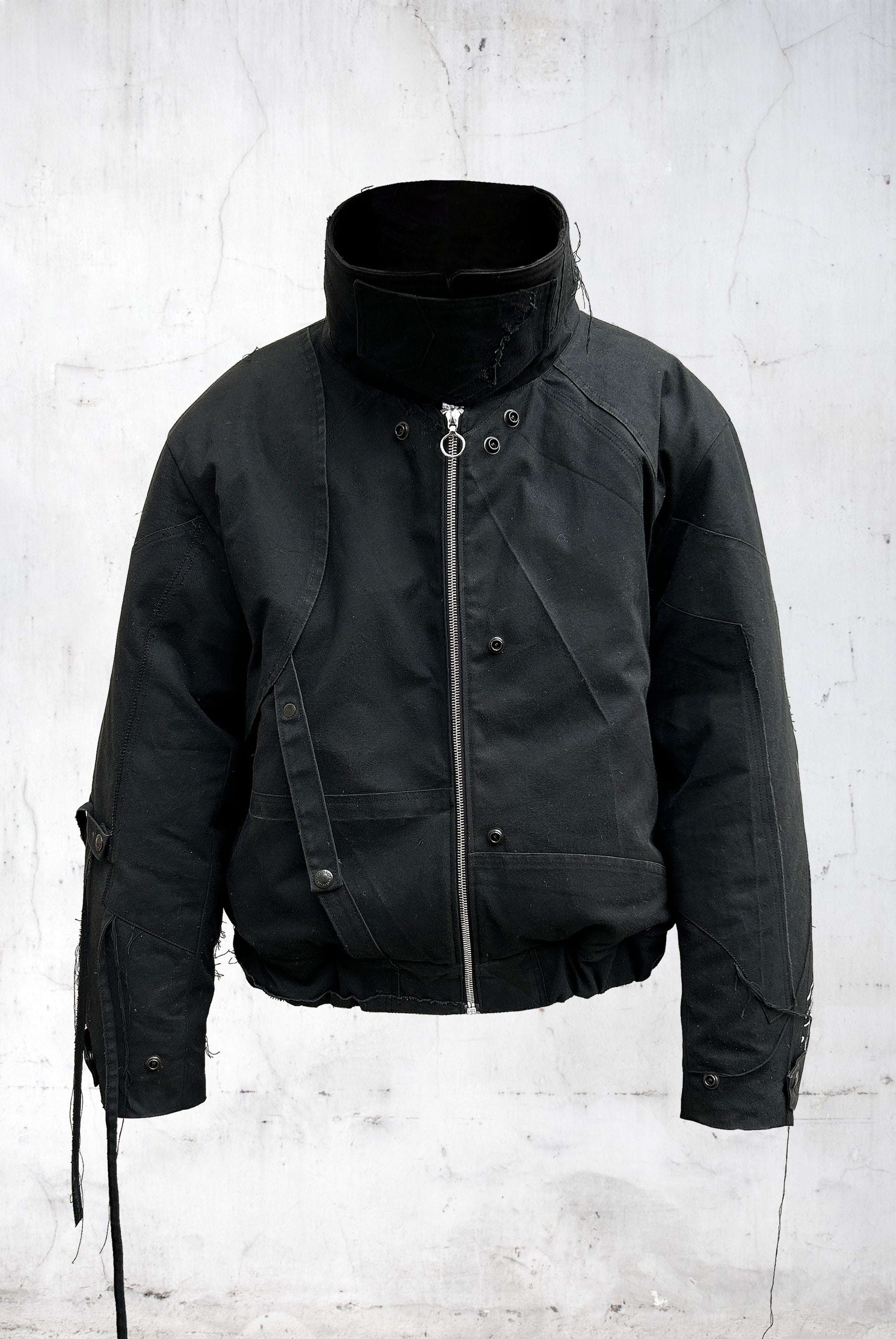 ABSTRACT PATCHWORK BOMBER JACKET – UNDER THE SIGN