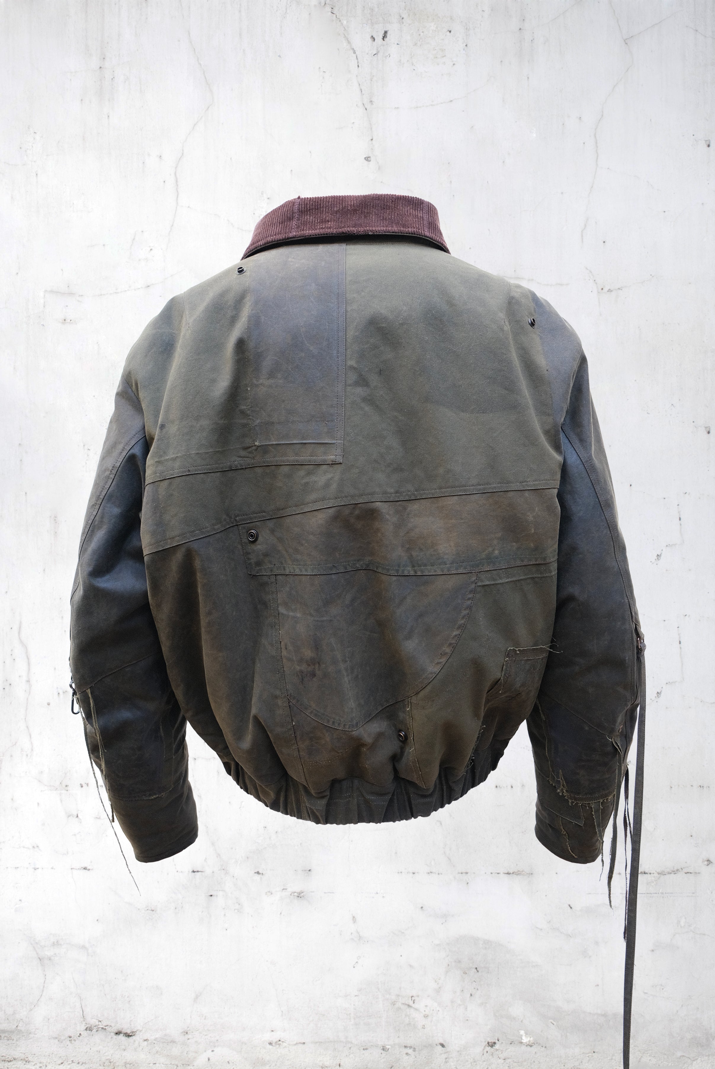 ABSTRACT PATCHWORK BOMBER JACKET – UNDER THE SIGN