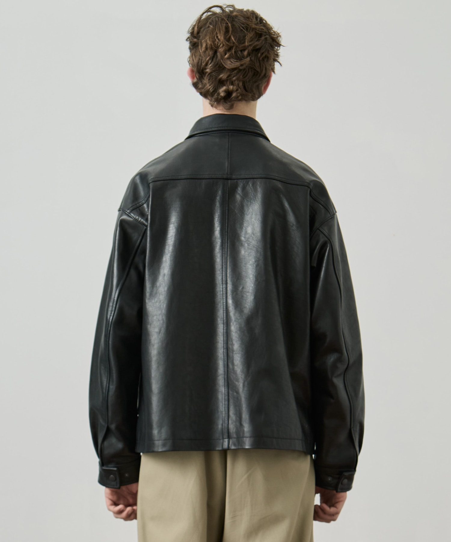 WATER BUFFALO フライトレザーブルゾン(1 BLACK): : メンズ｜UNITED