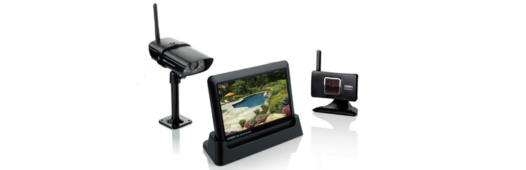 Uniden ワイヤレス監視カメラ WCM70000 カメラ2台 モニター2台