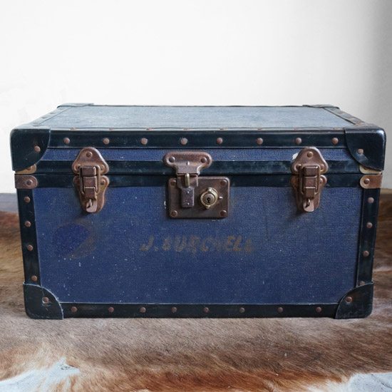 高級 本物アンティーク トランク】