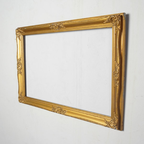 レア】1m超え 巨大 金フレーム 額縁 アンティーク調