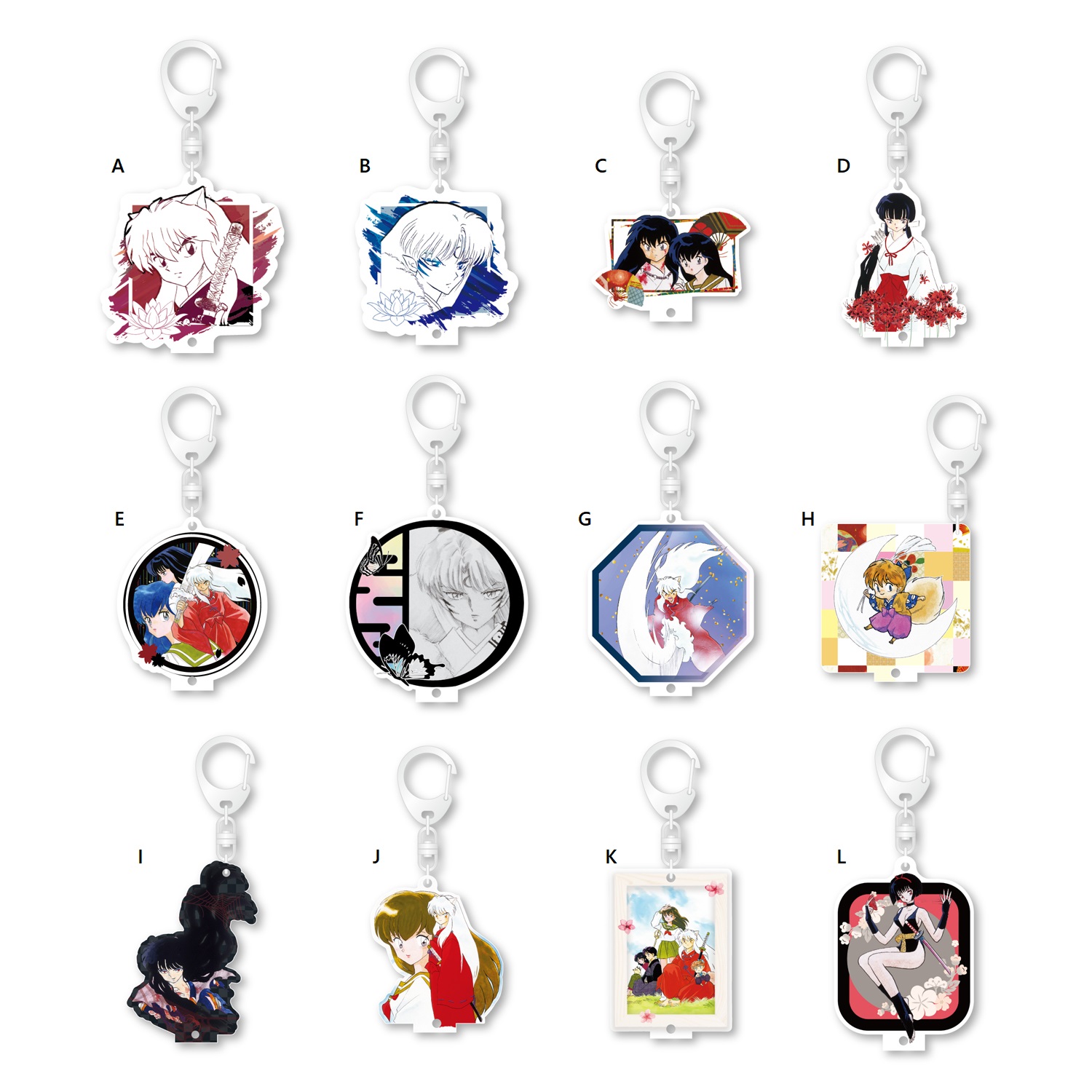 エヴァンゲリオン 犬夜叉 クリアファイル 犬夜叉 タッセル