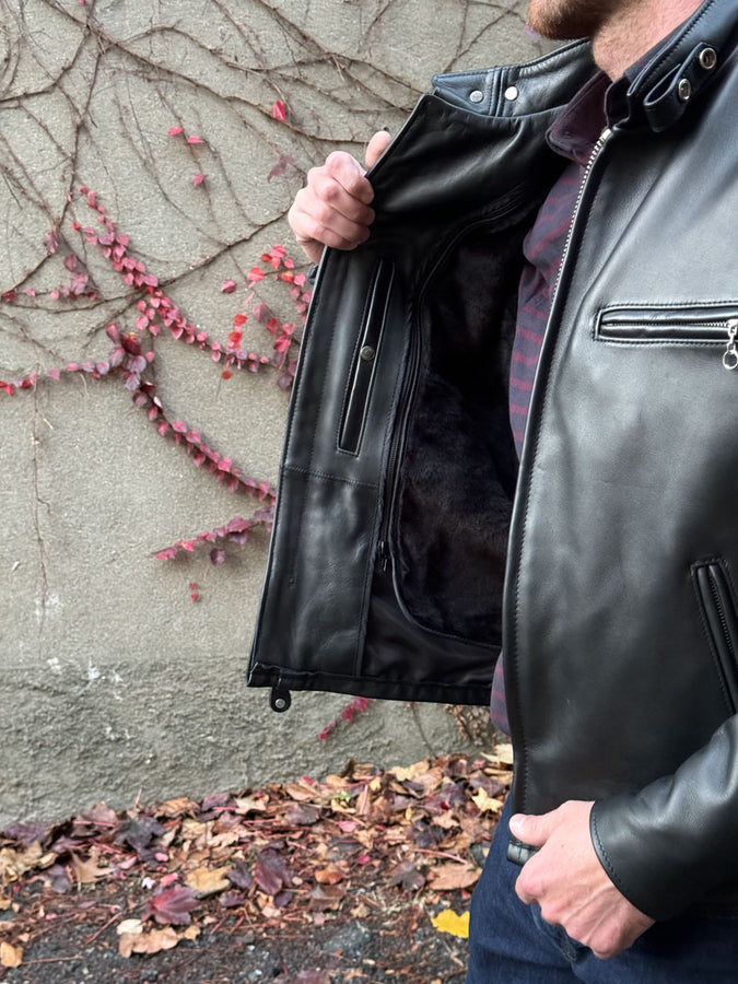 Schott 141 Classic Racer Leather Motorcycle Jacket – Union Garage