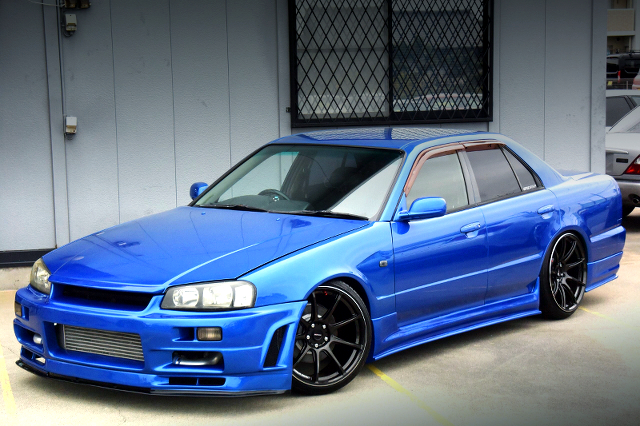 RB25DET改APEXi製AXタービン!5速MT!ER34型スカイライン4ドア25GTターボ