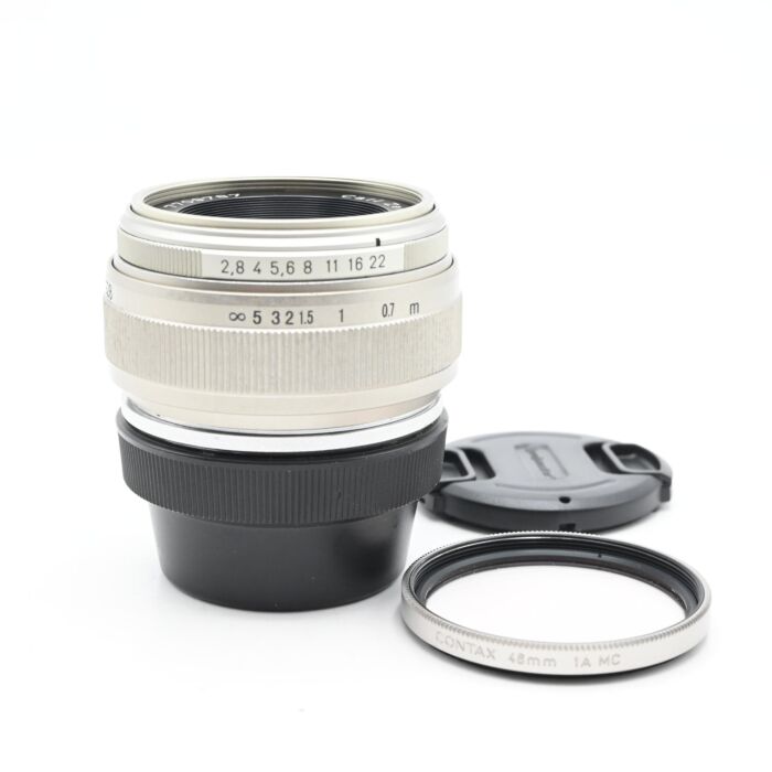 Used Contax G 28mm f2.8 Zeiss Biogon T* Lens Chrome in 'Mint