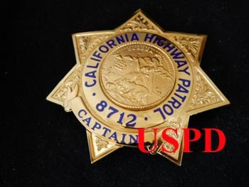 カリフォルニアハイウェイパトロール実物メーカーバッジ(CHiPs99帰っ