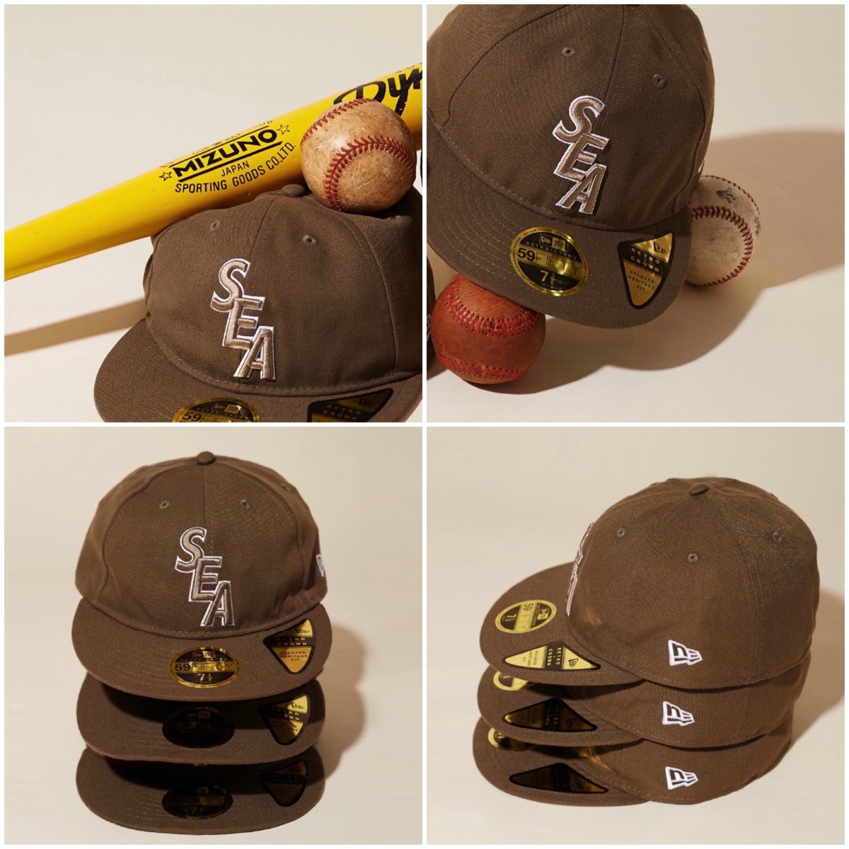 New Era®︎ × WIND AND SEA コラボキャップ〈59FIFTY〉の新作が国内6月