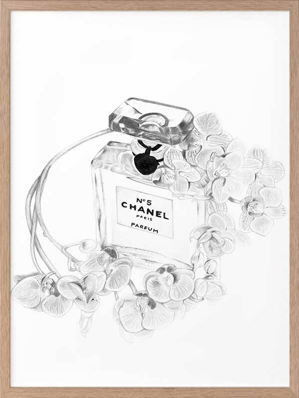 Chanel Bottle - Buy Fashion Themed Framed Art by Patricia Mendes