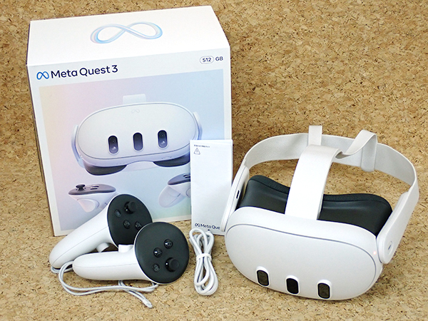 中古 良品】Meta Quest 3 512GB 899-00594-01 完全ワイヤレス VRヘッド