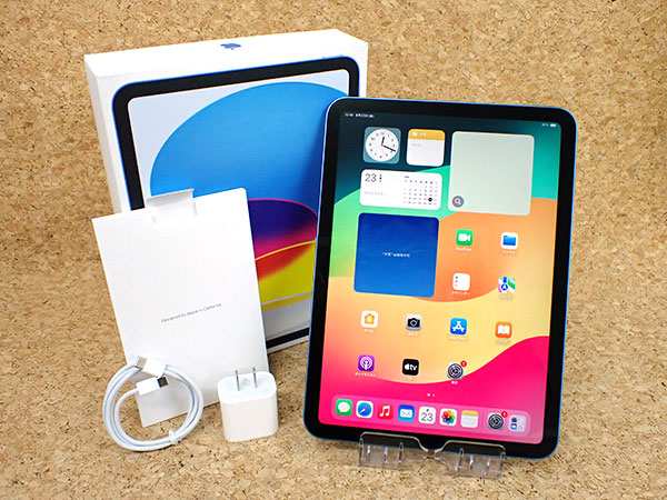 中古 美品】iPad 10.9インチ 第10世代 Wi-Fi 64GB ブルー MPQ13J/A